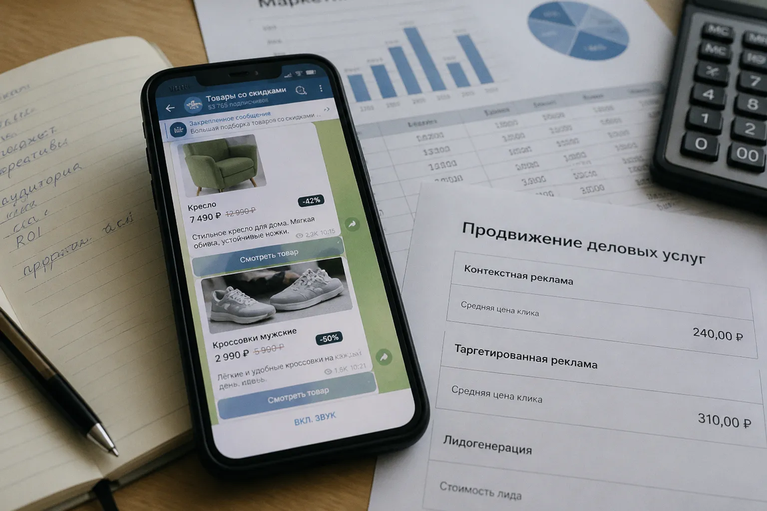 Почему реклама товаров в Telegram выгоднее продвижения деловых услуг